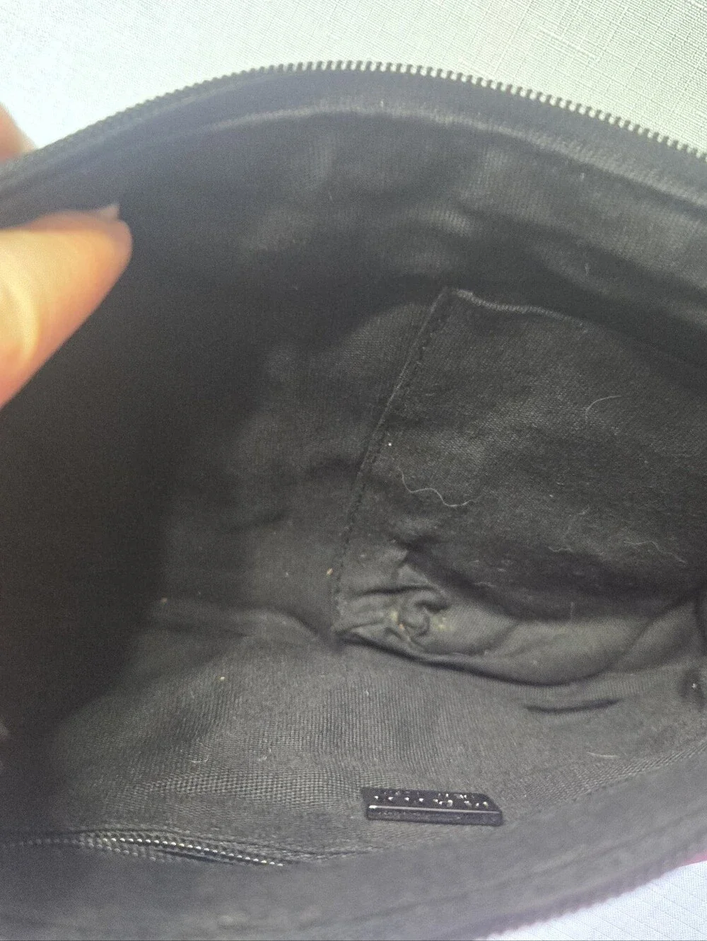 MAXX New York Black Genuine Leather Floral Embroidered Shoulder Bag Y2K Hobo Pur